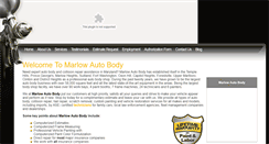 Desktop Screenshot of marlowautobody.com